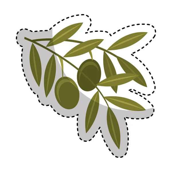Olive grain isolated icon — Stock Vector