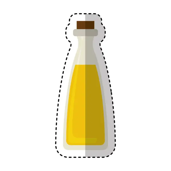 Aceite de oliva botella aislado icono — Archivo Imágenes Vectoriales