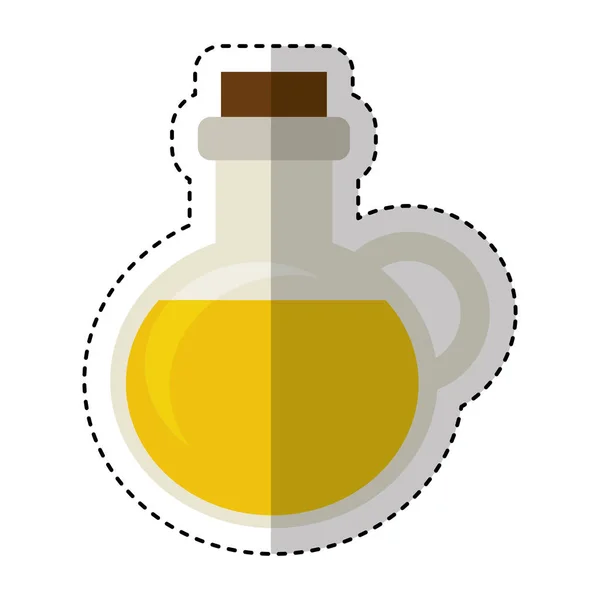 Aceite de oliva botella aislado icono — Archivo Imágenes Vectoriales