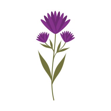 Sevimli çiçek bahçesi izole simgesi