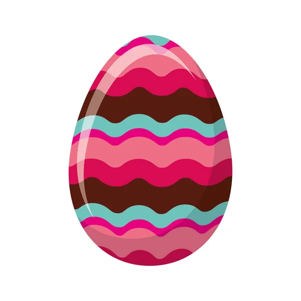 Щасливе великоднє яйце розфарбоване — стоковий вектор
