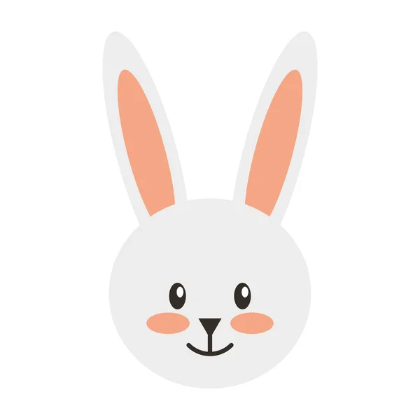 Lindo conejo carácter icono — Archivo Imágenes Vectoriales