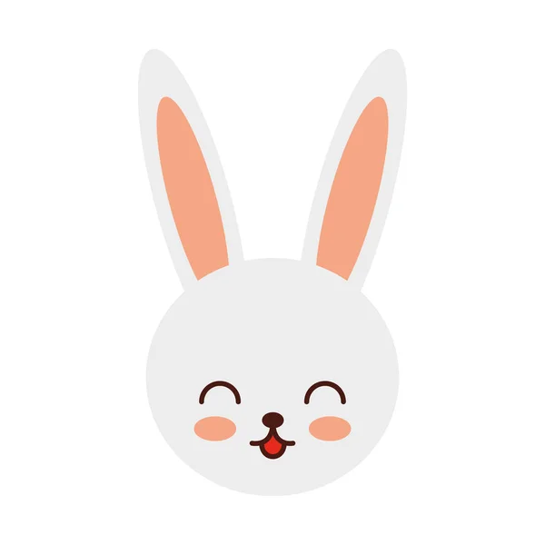 Cute rabbit character icon — Stock Vector