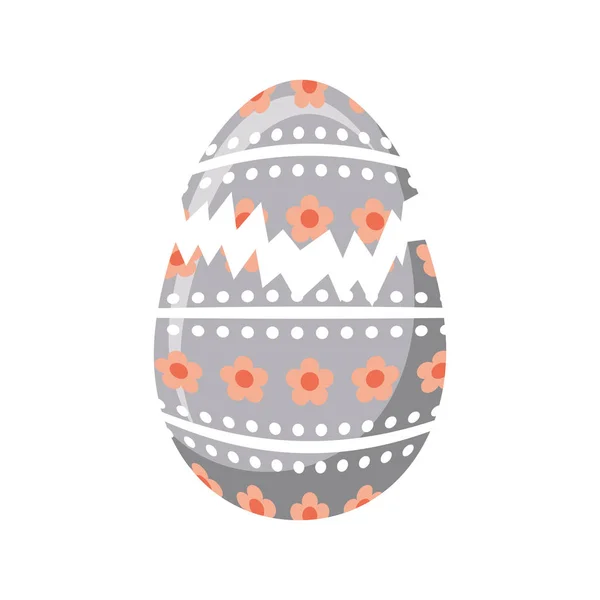 Щасливе великоднє яйце розфарбоване — стоковий вектор