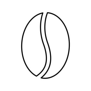 kahve taneleri izole simgesi