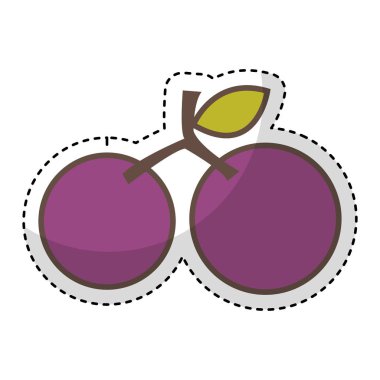 üzüm taze meyve çizim simgesi