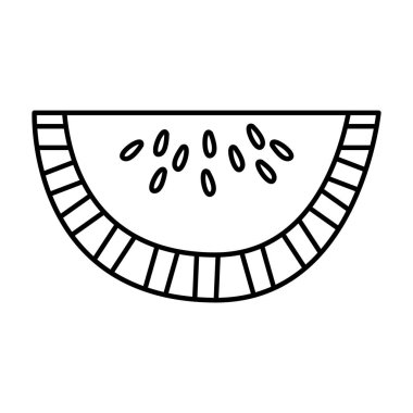 karpuz taze meyve çizim simgesi