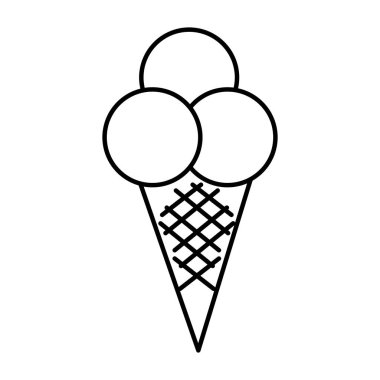 dondurma izole simgesi