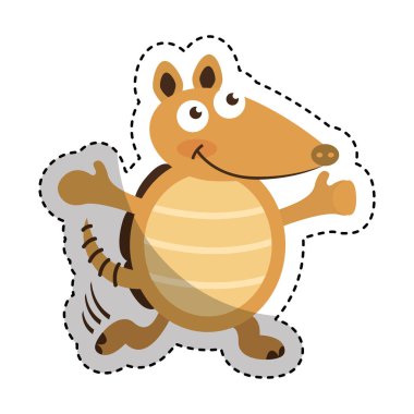 şirin armadillo karakter simgesi