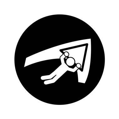 Yamaçparaşütü siluet uçan simgesi