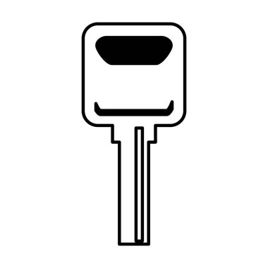 Araba anahtar siluet simge