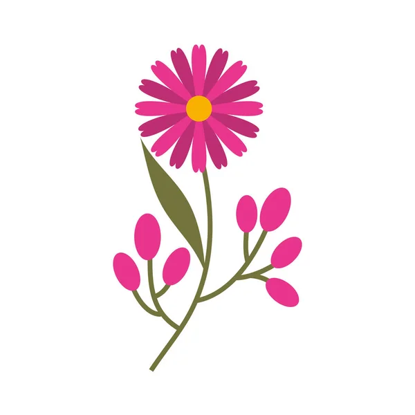 Schattig bloementuin geïsoleerde pictogram — Stockvector