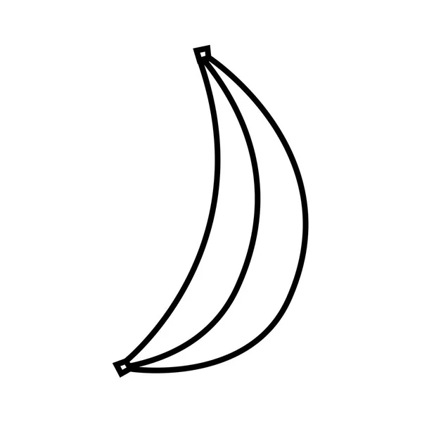 Grüne Banane isolierte Ikone — Stockvektor