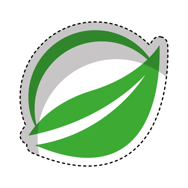 Feuille plante écologie symbole — Image vectorielle