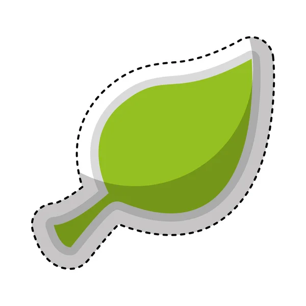 Leaf plant ecology symbol — Stock Vector