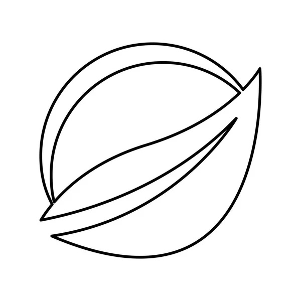 Feuille plante écologie symbole — Image vectorielle
