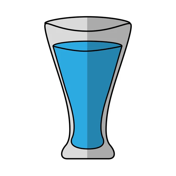 Ποτήρι ποτό απομονωμένα εικονίδιο — Διανυσματικό Αρχείο