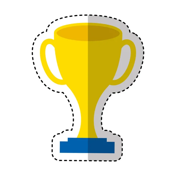 Trofeo ganador icono aislado — Vector de stock