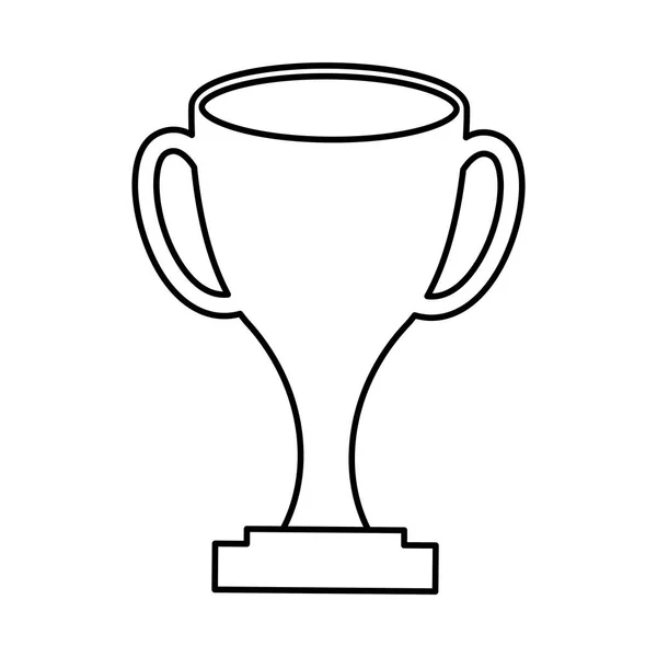 Trofeo ganador icono aislado — Archivo Imágenes Vectoriales