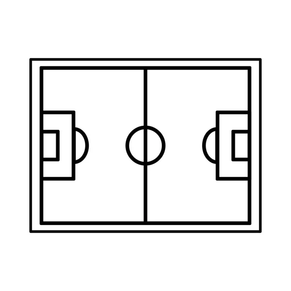 Izolované ikona fotbalové pole — Stockový vektor