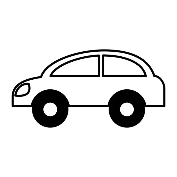 Bil køretøj silhuet ikon – Stock-vektor