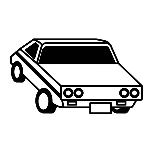 Coche vehículo silueta icono — Vector de stock
