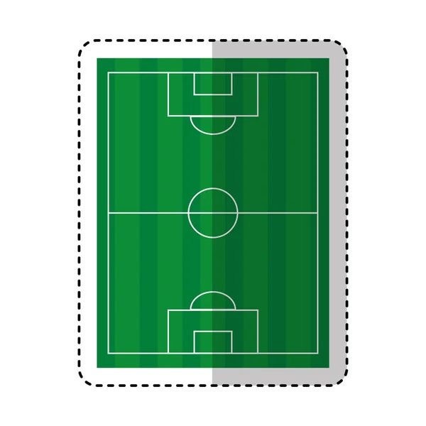 Campo de fútbol aislado icono — Archivo Imágenes Vectoriales