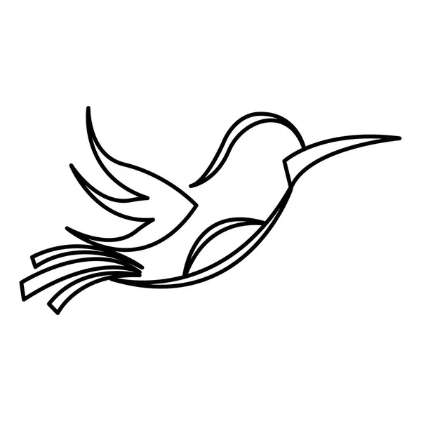 Lindo pájaro aislado icono — Vector de stock