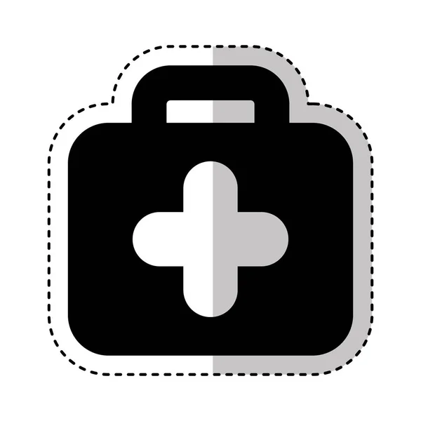 Zestaw medyczny na białym tle ikona — Wektor stockowy