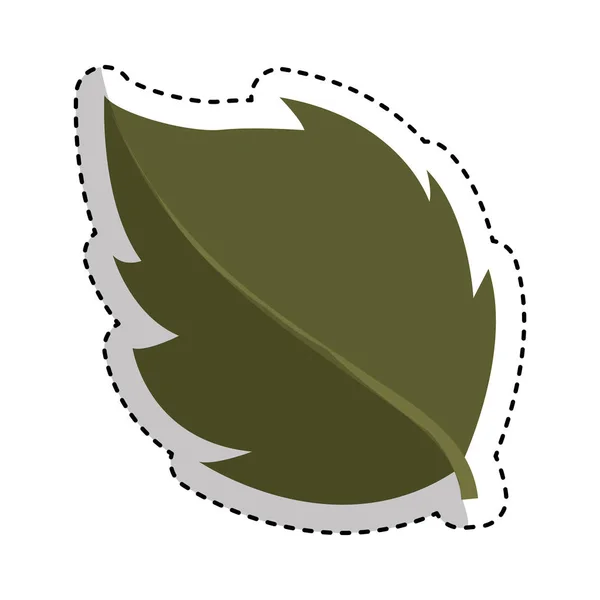 Liście roślin naturalnych ikona — Wektor stockowy