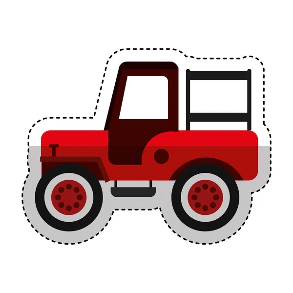 Jeep kolumbijski samochód pojazd — Wektor stockowy