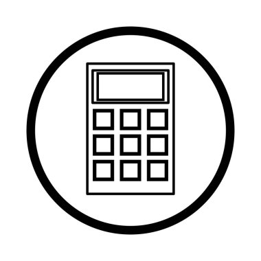hesap makinesi matematik izole simgesi