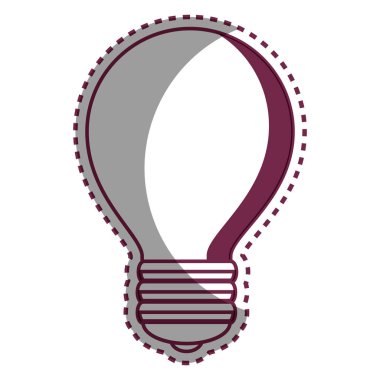 Ampul Işık izole simgesi