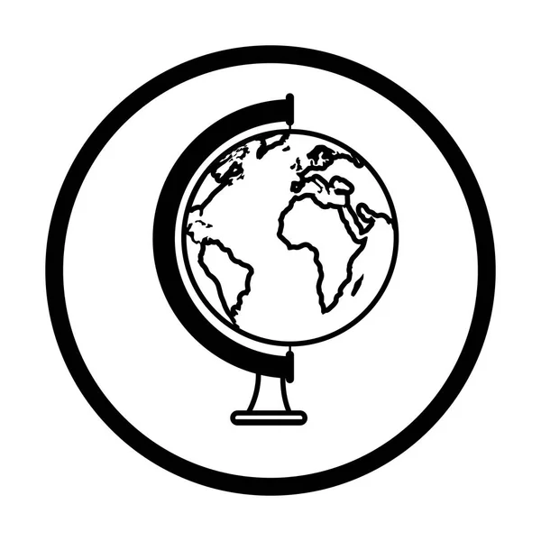 Світова планета шкільне постачання — стоковий вектор