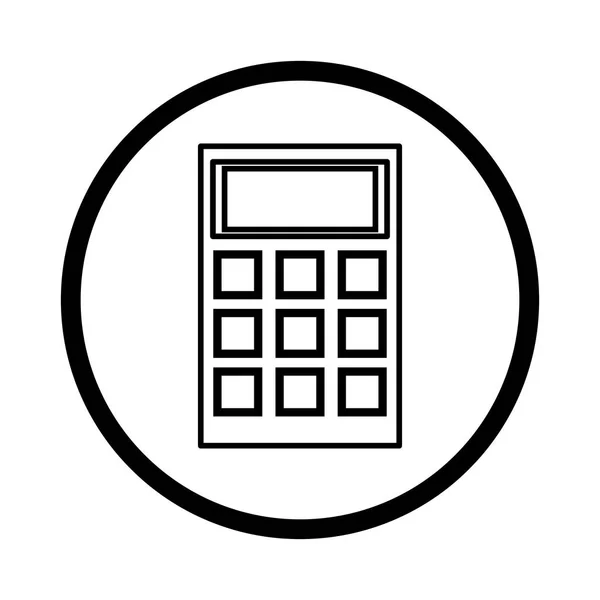 Geïsoleerde calculatorpictogram math — Stockvector