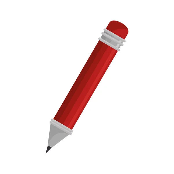 Bleistift Schule Versorgungsmaterial Symbol — Stockvektor