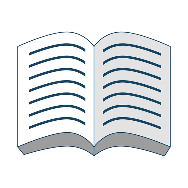 Könyvek iskolai ellátás ikon — Stock Vector