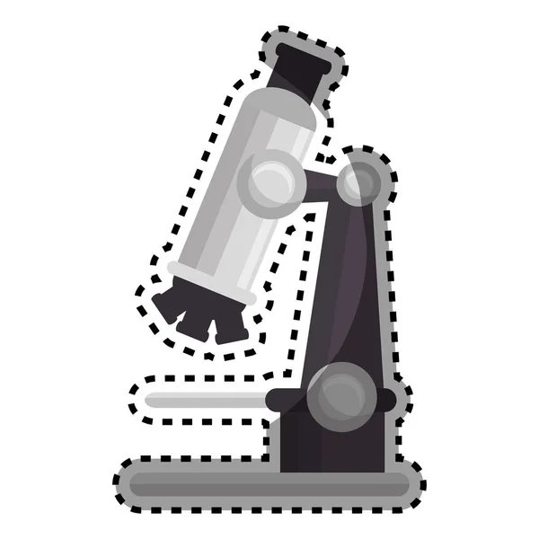 Mikroskopet medicinska emblem ikonen — Stock vektor