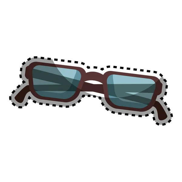 Óculos de olho ícone isolado —  Vetores de Stock