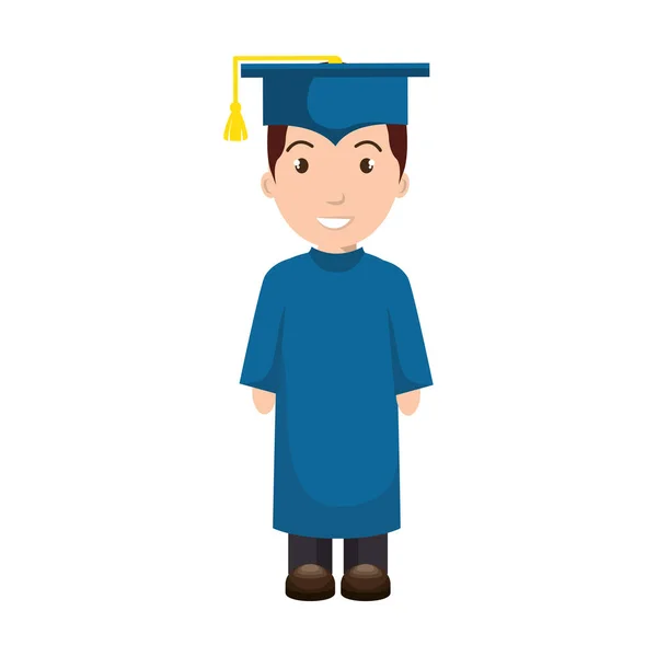 Graduierter Avatar-Charakter — Stockvektor