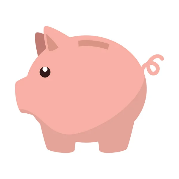 Malacka megtakarítás pénzt ikon — Stock Vector