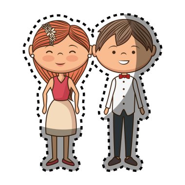 Çift aşık karakter simgesi