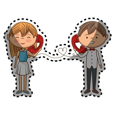 Çift aşık karakter simgesi