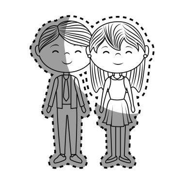 Çift aşık karakter simgesi