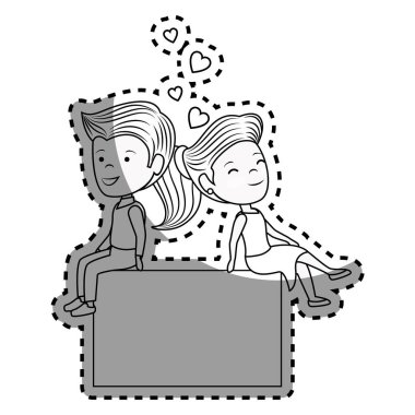 Çift aşık karakter simgesi