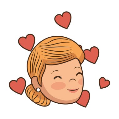 Kalpler aşk avatar karakter ile güzel kadın