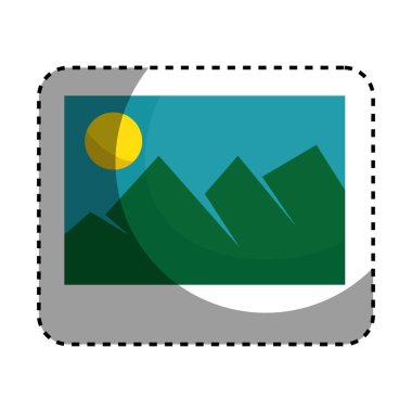 resim dosyası izole simgesi