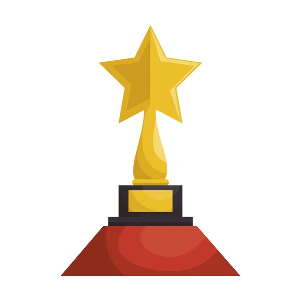 Trophée prix icône cinéma — Image vectorielle