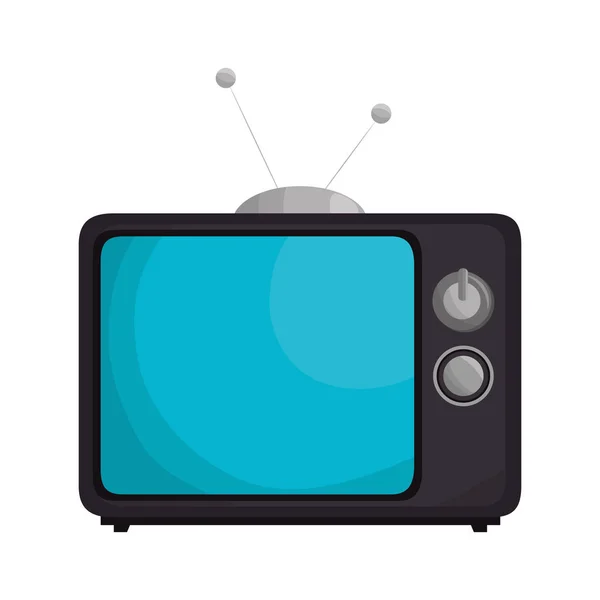 Retro tv isolated icon — Stock Vector