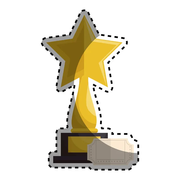 Trophy award cinema icon — Stock Vector